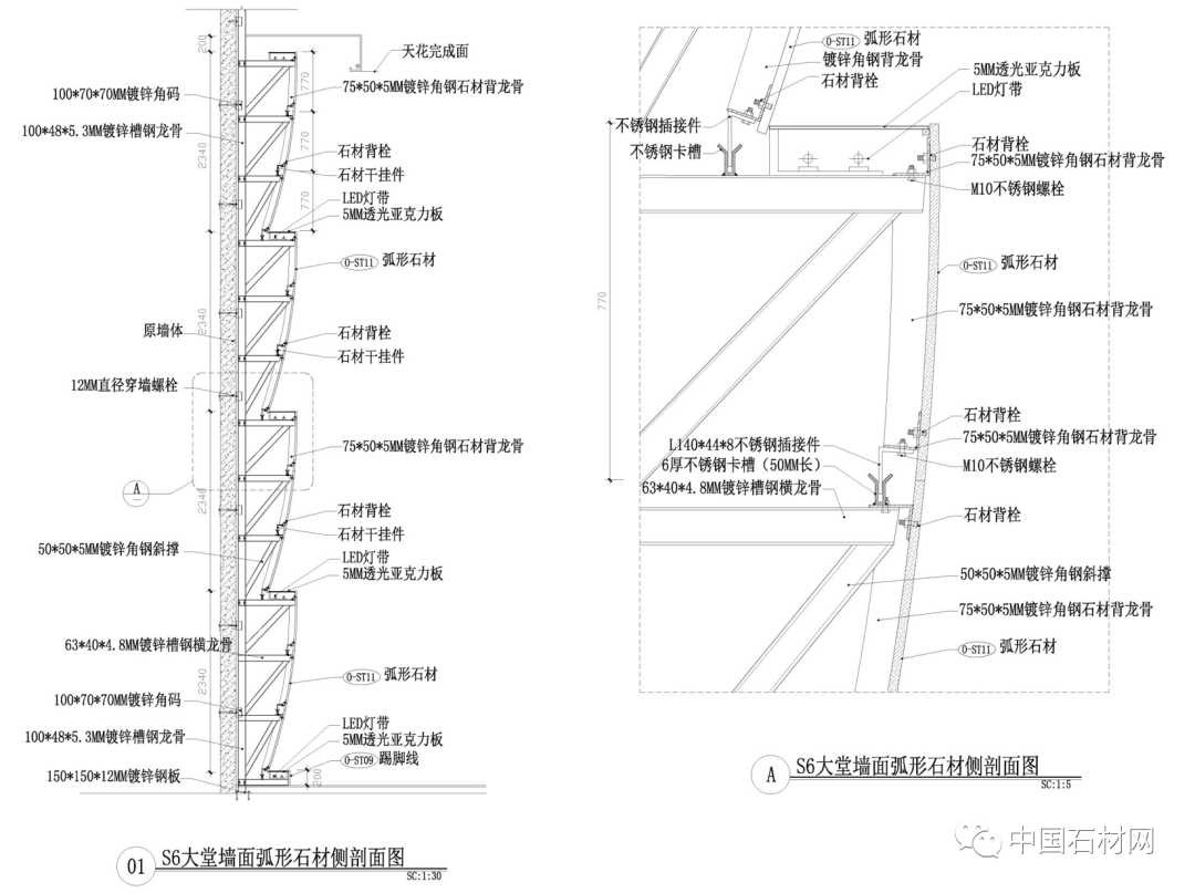 石材深化设计一些常见重难点工艺做法！