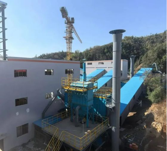 华润建材科技湖北润阳年产950万吨骨料项目带料试车成功