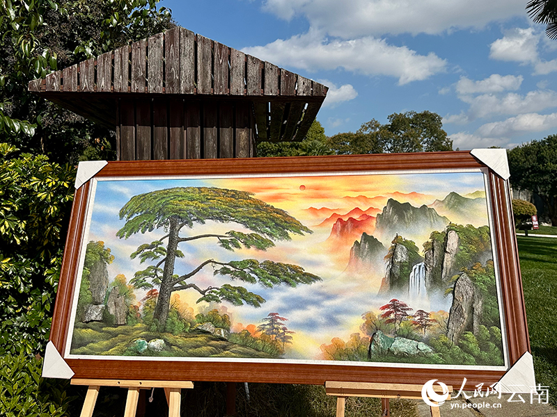 巨幅石画《万里江山图》项目在昆明石林启动(图3)