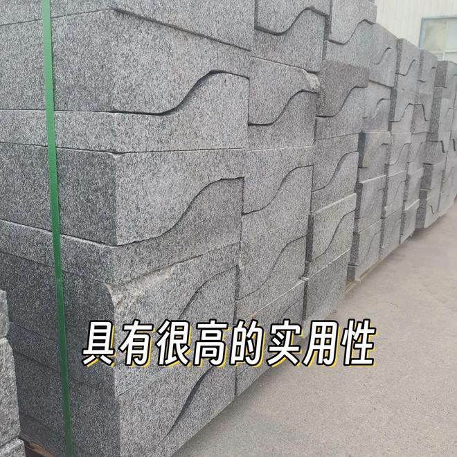 花岗岩芝麻黑路沿石、芝麻灰、白路沿石多少钱一米及造型展示(图11)