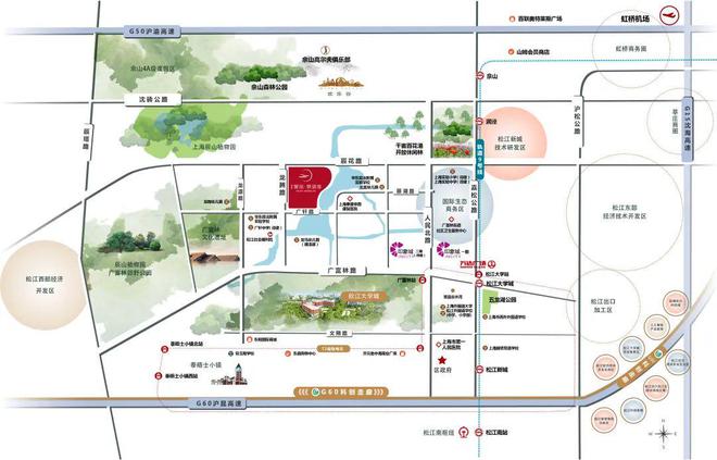 ✪中企誉品银湖湾‌售楼处发布：广富林12公里银河漫步道(图8)