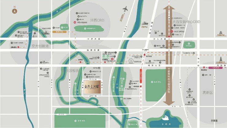 售楼中心]金湾上河琚开发商-开盘时间-花园洋房-低容积-样板间(图3)