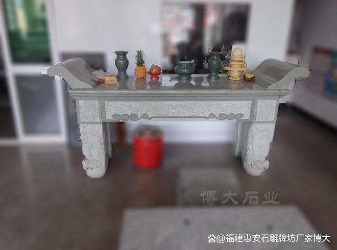 石雕厂家如何根据客户需求定制石雕供桌（多图欣赏）(图3)
