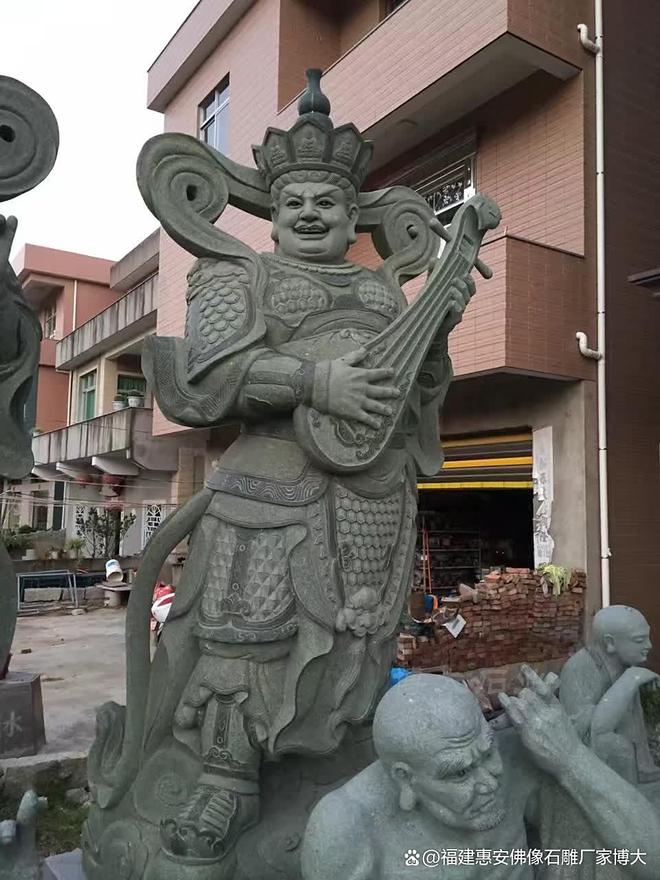 石雕四大天王的石材加工与效果(图5)