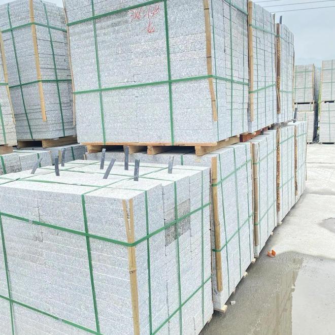 石材加工芝麻白路沿石倒角路沿石机切面、火烧面多少钱一米(图12)