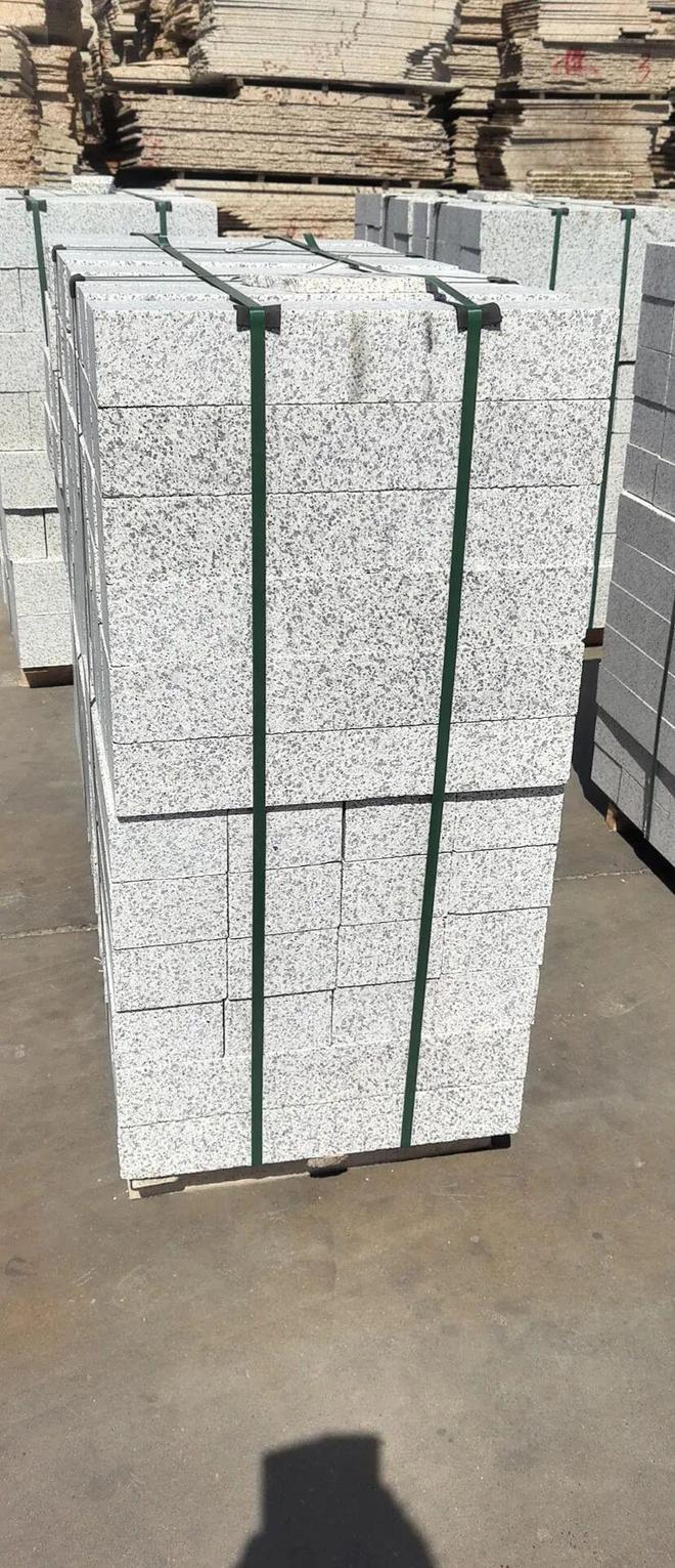 石材加工芝麻白路沿石倒角路沿石机切面、火烧面多少钱一米(图20)