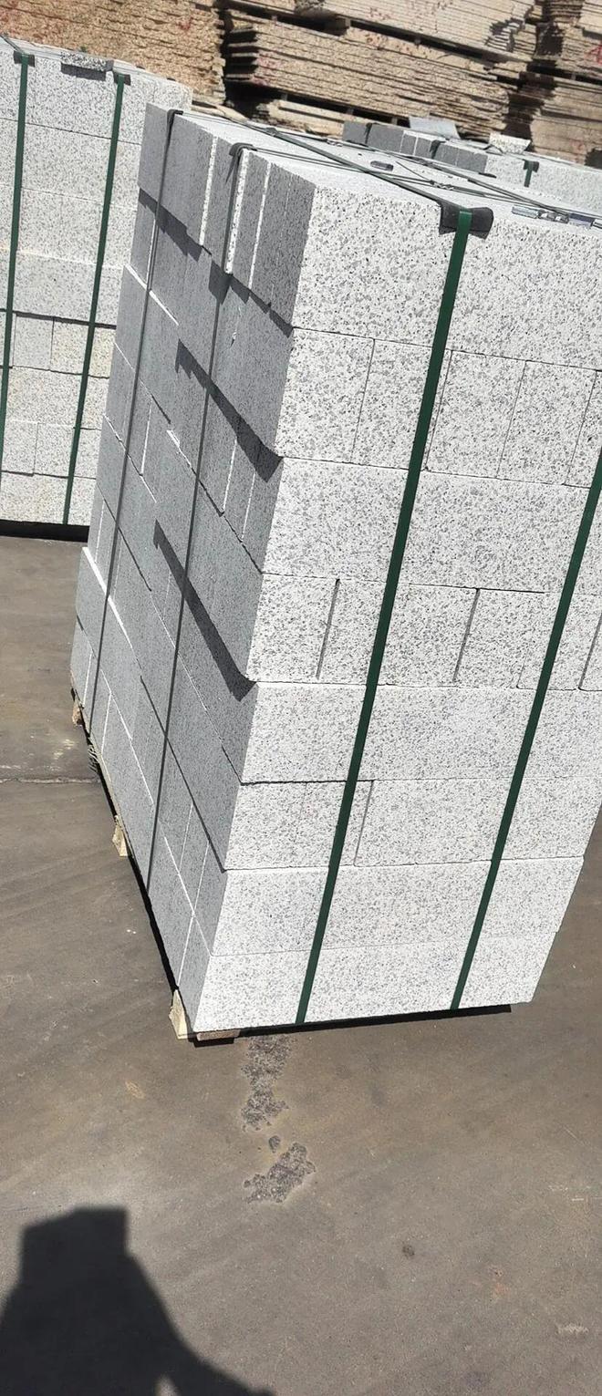 石材加工芝麻白路沿石倒角路沿石机切面、火烧面多少钱一米(图19)