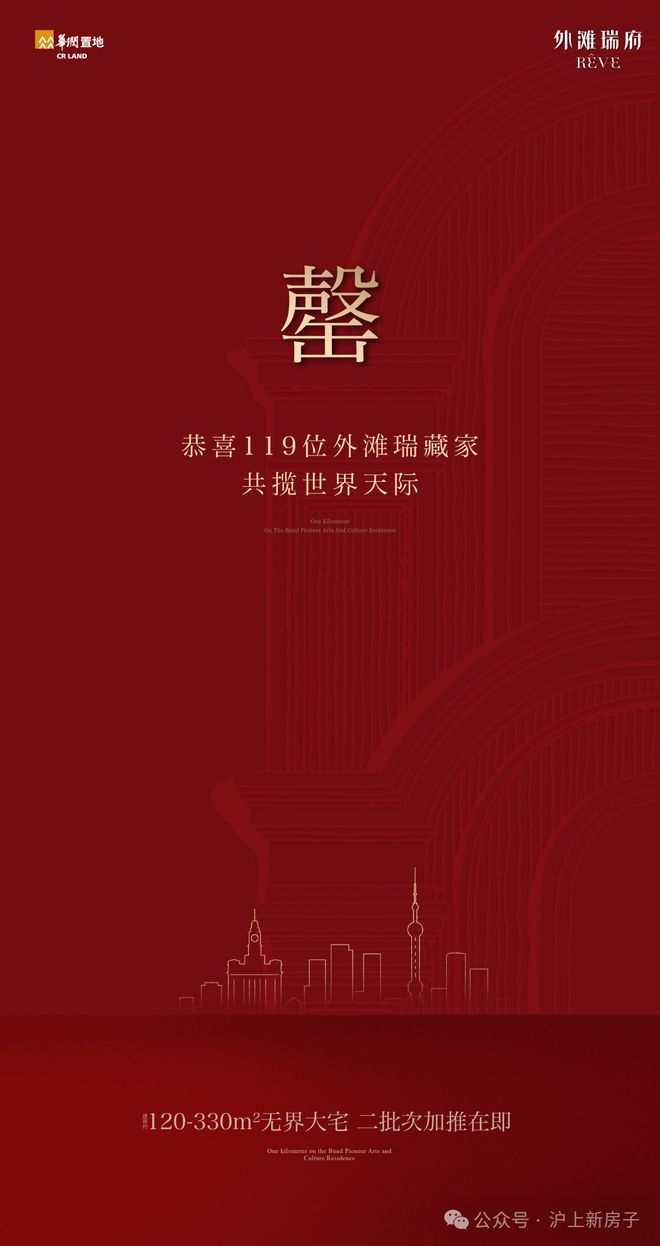 聚焦年底十二月@华润外滩瑞府虹口板块品质豪宅科技住宅来袭