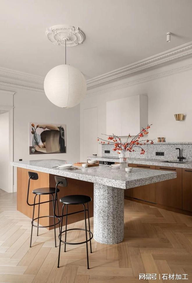 花岗岩橱柜台面开孔封边工艺(图4)