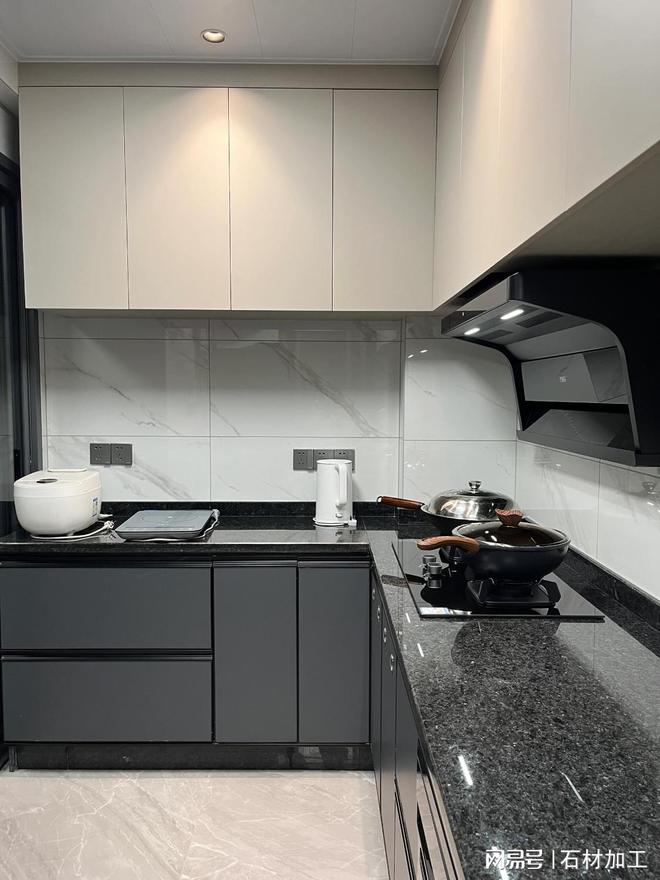 花岗岩橱柜台面开孔封边工艺(图2)