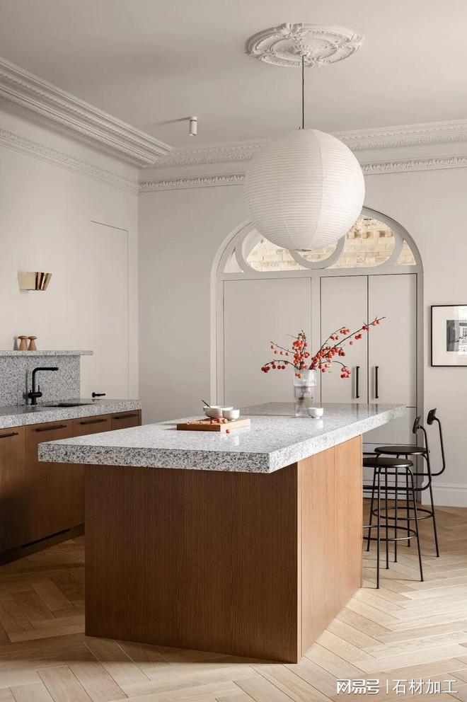 花岗岩橱柜台面开孔封边工艺(图5)