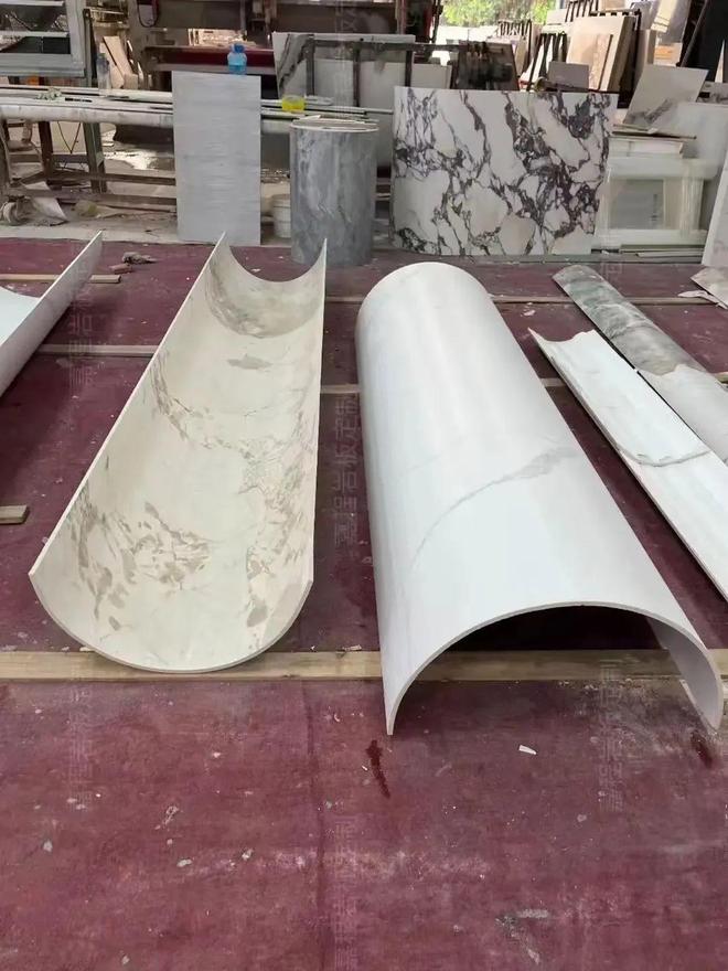 圆形弧形石材加工用料测量方式