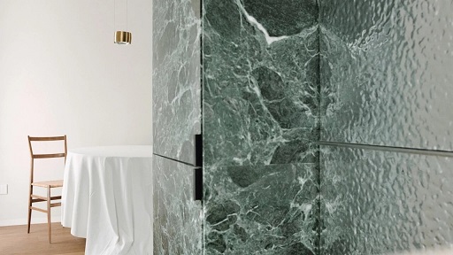 米兰公寓的绿色大理石巨墙(图6)